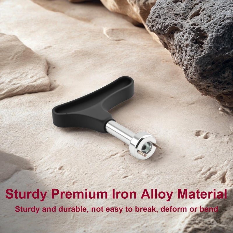 NICECRAFT Golf Shoes Spike Wrench Stainless Steel Universal Replacement Spikes Removal Tool with Comfortable Grip Softspikes Remover - Image 3